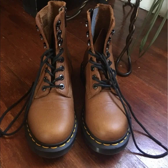 Dr. Martens Brown Lace Up Boots - Picture 3 of 8